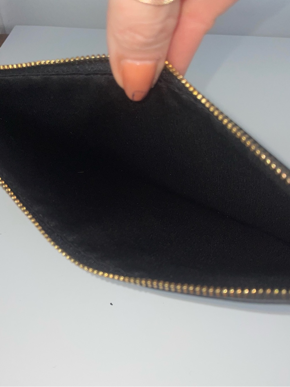 Coach Pebbled Leather Zipper Pouch - Picture 4 of 6